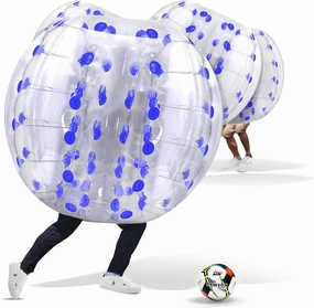 Human Hamster Ball, Human Bubble Ball, Zorb Ball, Bubble Ball, Bumper Balls, Bumper Balls for Adults & Kids, Giant Hamster Ball for Humans, Bubble Soccer, Inflatable Balls to Get Inside, 5FT, 1PK