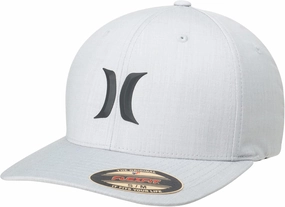 Hurley Men's Baseball Cap - Stretch Fit Lightweight Curved Bill Icon Weld Fitted Baseball Hat for Men (Sizes: S-M, L-XL)
