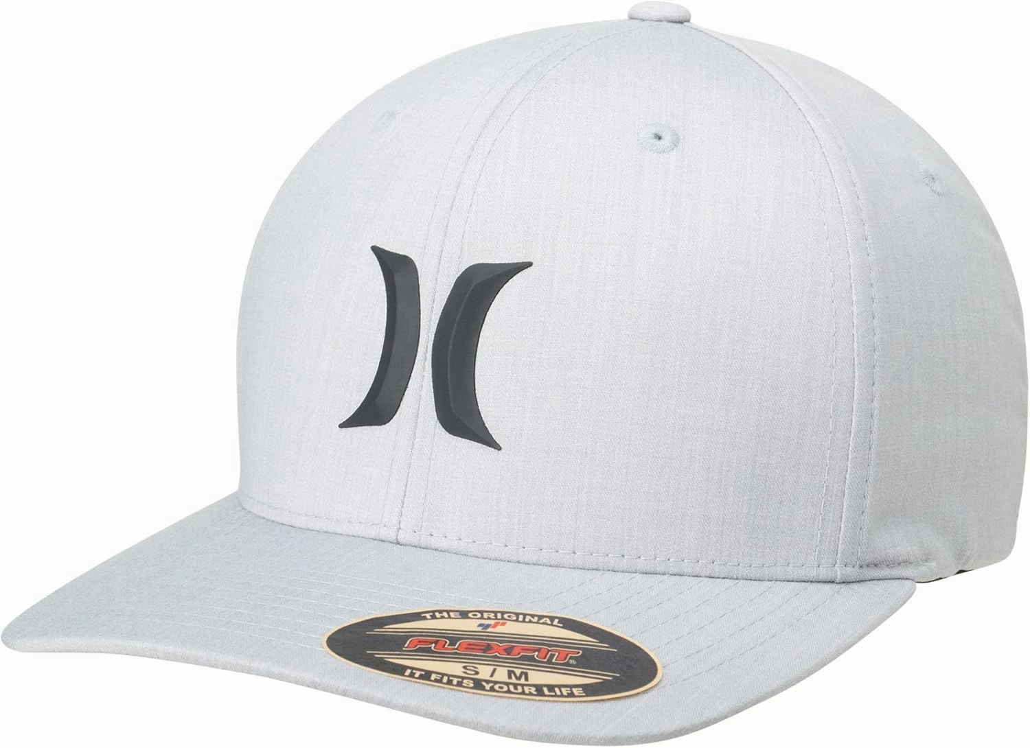 Hurley Men's Baseball Cap - Stretch Fit Lightweight Curved Bill Icon Weld Fitted Baseball Hat for Men (Sizes: S-M, L-XL)