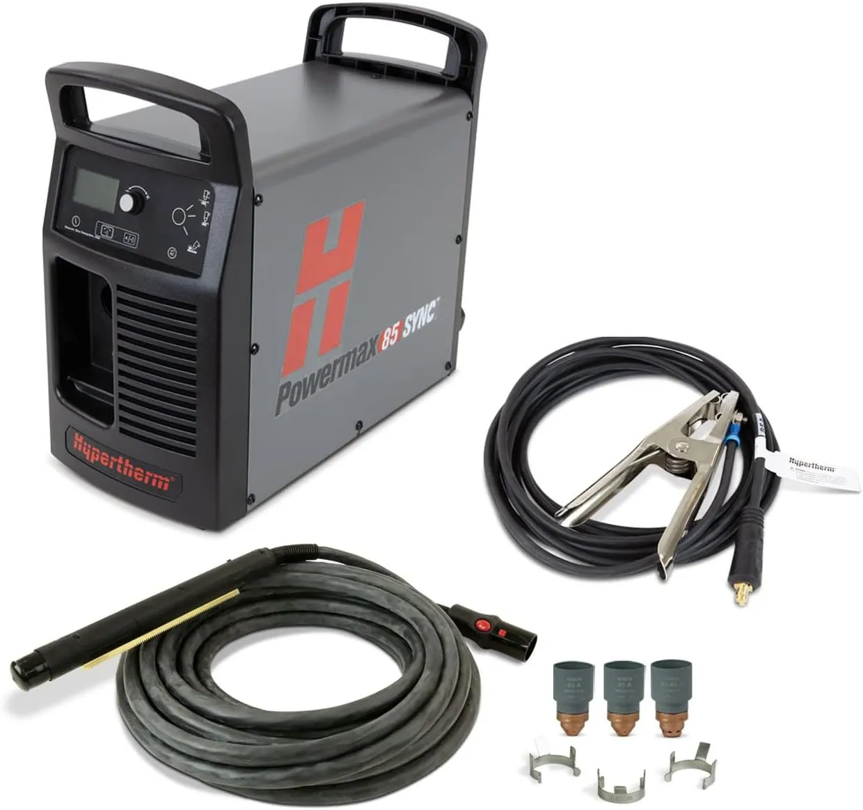 Hypertherm Powermax 85 SYNC Plasma Cutter w/CPC Port, 25 ft. 180 Degree Machine Torch 087189