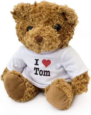 I Love Tom - Teddy Bear - Cute and Cuddly - Gift Present Birthday Xmas Valentine