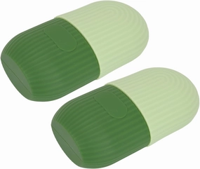 Ice Facial Roller, Shrink Pore Ice Roller Mold Eye Puffiness Relief for Home (Green)
