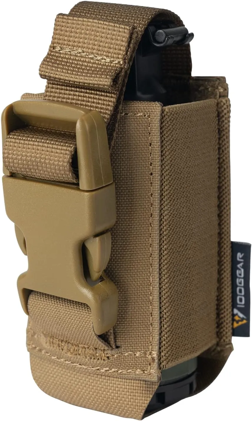 IDOGEAR Tactical Flashlight Holder Molle flashbang Pouch Magazine Pouch Multi-Purpose Tool Pouch for Vest Heavy Duty Belt Backpack
