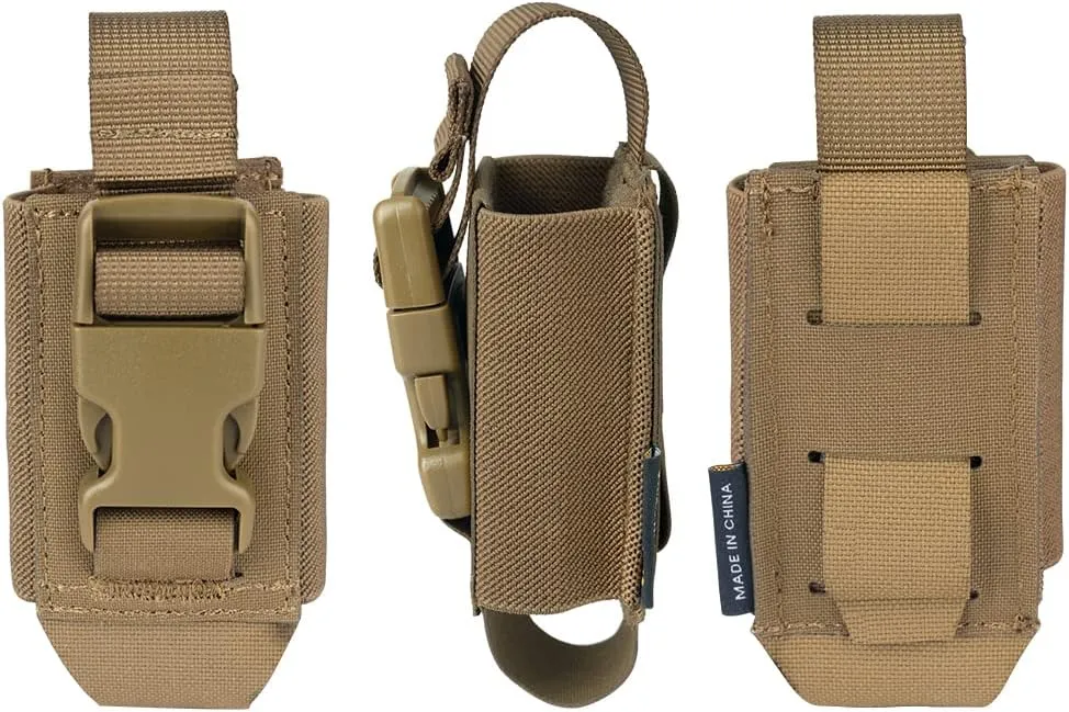 IDOGEAR Tactical Flashlight Holder Molle flashbang Pouch Magazine Pouch Multi-Purpose Tool Pouch for Vest Heavy Duty Belt Backpack