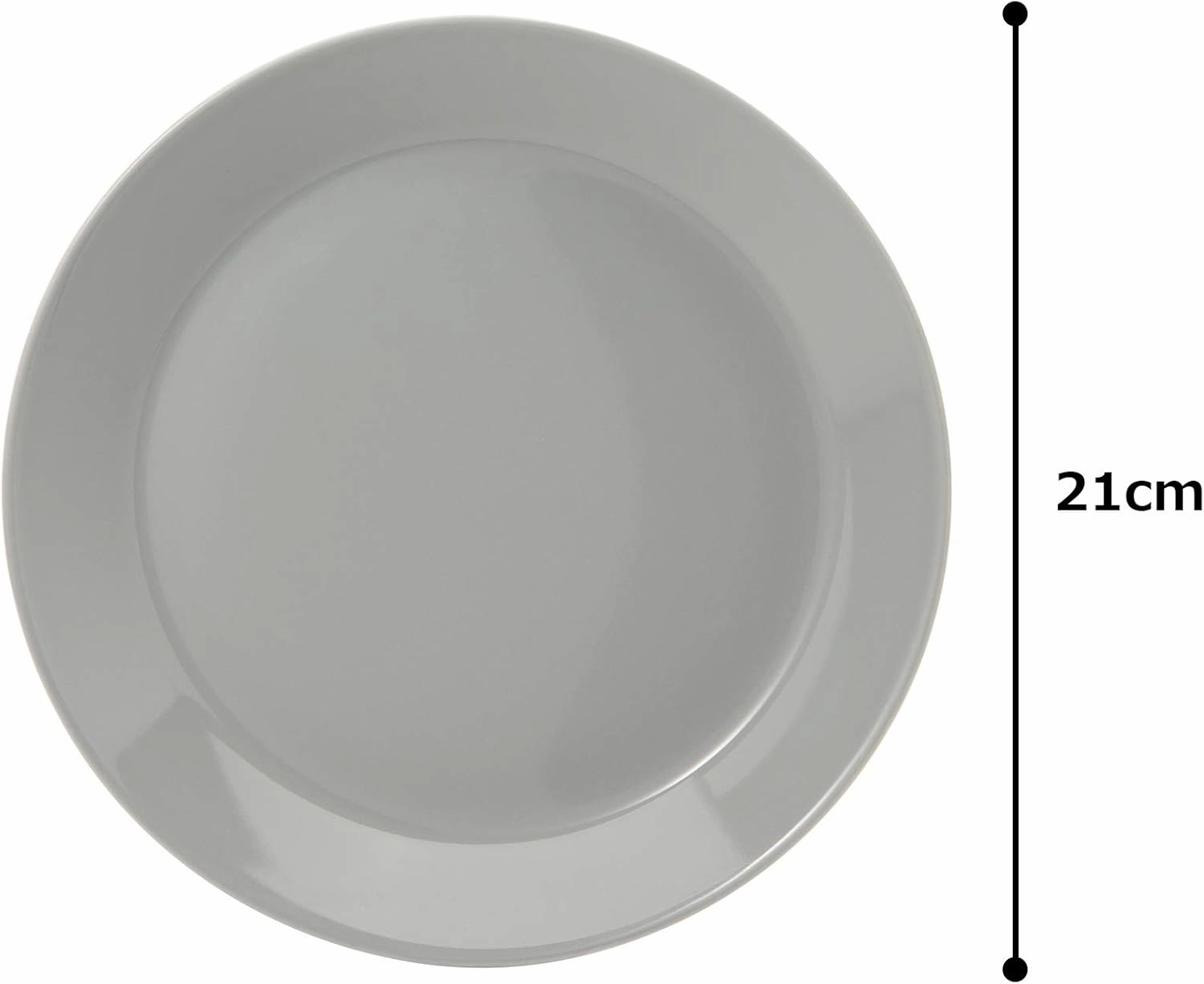 iittala 1005885 Teema Plate Width 9.1 x Depth 9.1 x Height 2.8 inches (23 x 23 x 7.2 cm), Pearl Gray