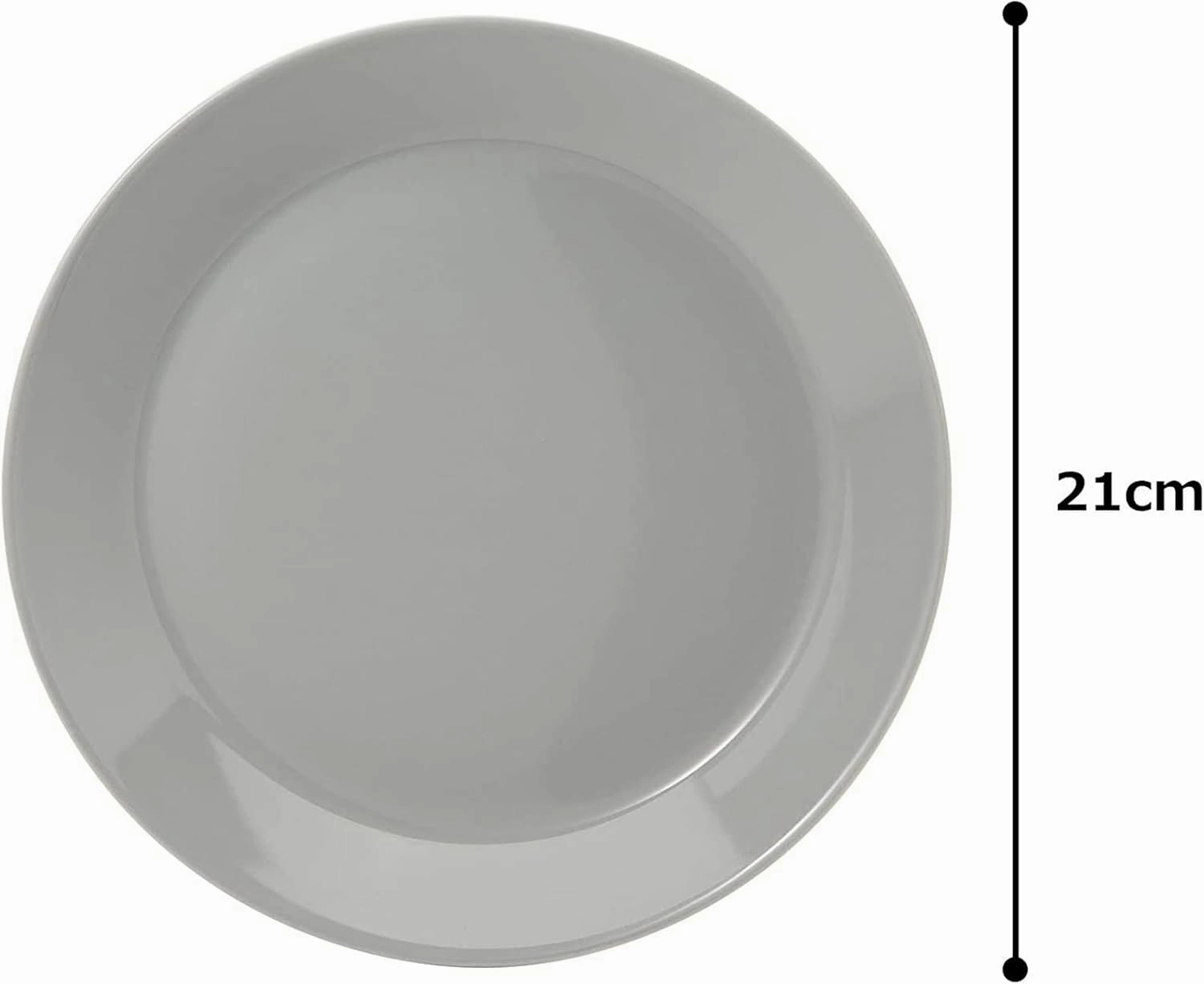 iittala 1005885 Teema Plate Width 9.1 x Depth 9.1 x Height 2.8 inches (23 x 23 x 7.2 cm), Pearl Gray