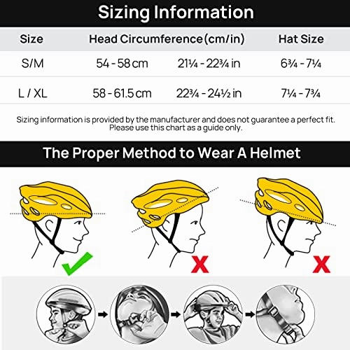 ILM Adult Bike Helmet with USB Rechargeable LED Front and Back Light