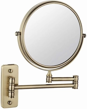 IumLeap 8-Inch Wall Mounted Makeup Mirror, Two-Sided Swivel Mirror with 7X Magnification, 360-Degree Rotation, 6.9-Inch Extension(7X)