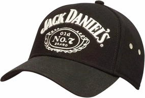 Jack Daniel's Men's Structured Logo Ball Cap Black L XL