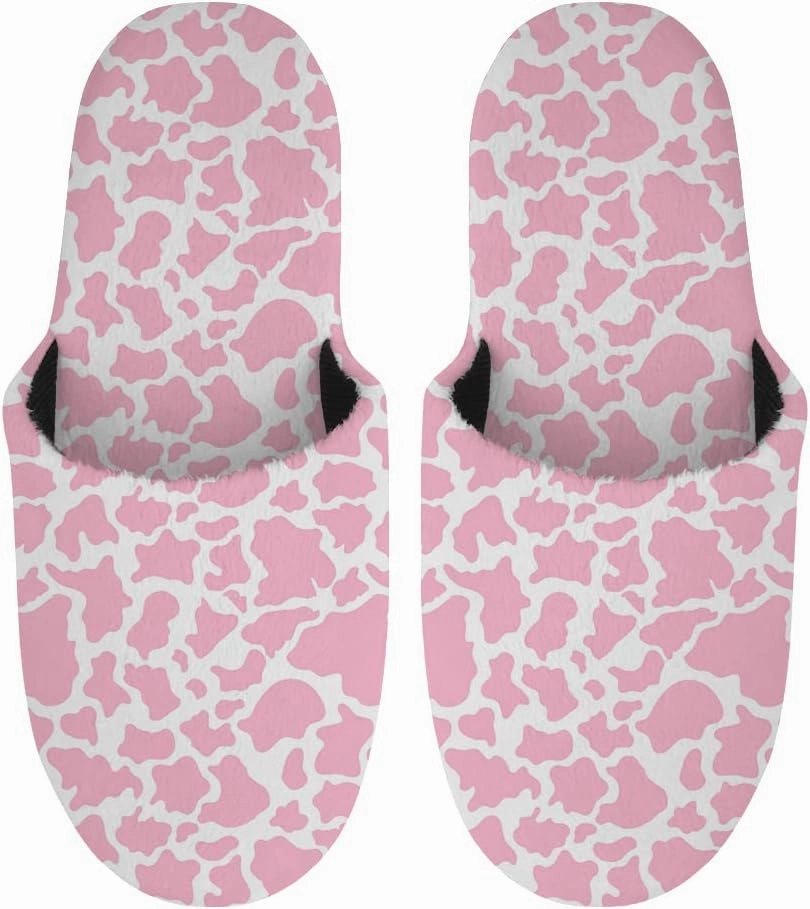 Jeiento Slippers Fluffy Warm Home Non-Slip Slides Cute Soft Plush House Shoes For Men