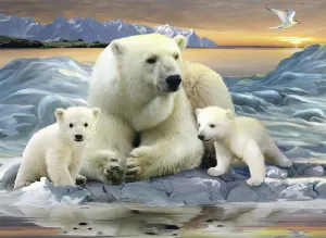 Jigsaw Puzzles - Polar Bear Jigsaw Puzzle challenging and Stimulating Puzzle Game Wall Art Unique Gift 1000 Piece
