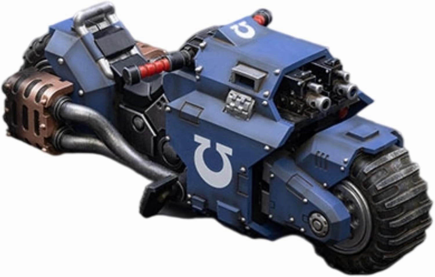 Joytoy Action Figure Raider Pattern Combat Assault Bike PVC ABS 1:18 Scale Light Vehicle Warhammer 40k Collectible