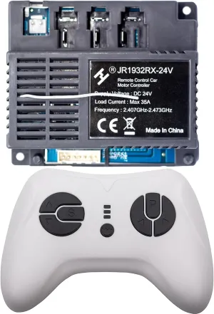 JR1932RX-24V Circuit Board and Remote Control Ride on Toys for Kids Transmitter and Controller Control Box Accessories Kids Powered Wheels 24 Volt Children Ride On Car Replacement Parts
