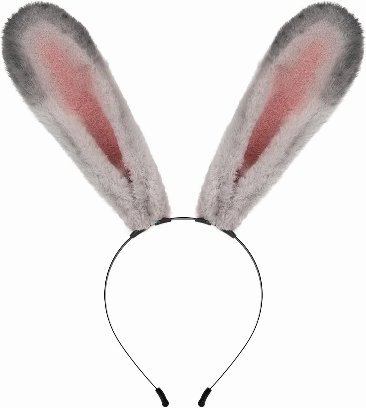 JUNBOON Plush Furry Bunny Headwear Faux Fur Rabbit Ear Headband Cosplay Costume Hair Accessories