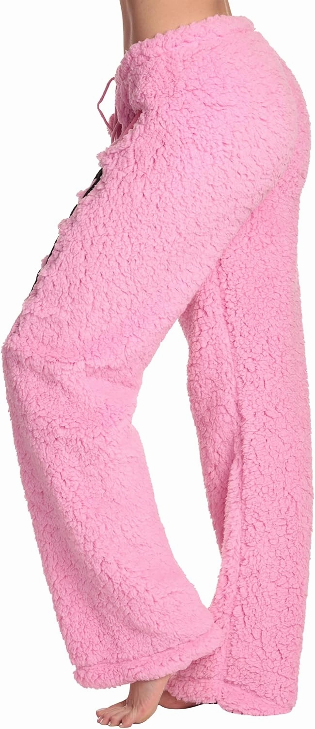 Just Love Women Printed Plush Pajama Pants