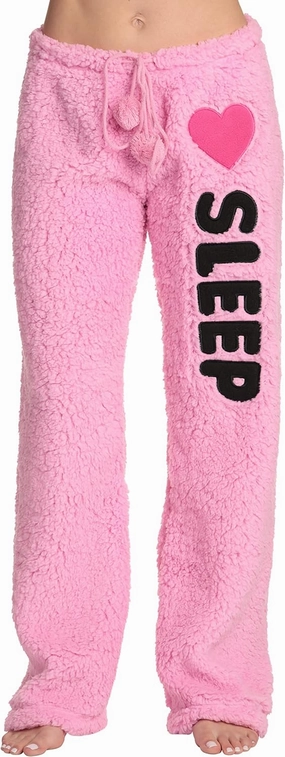 Just Love Women Printed Plush Pajama Pants