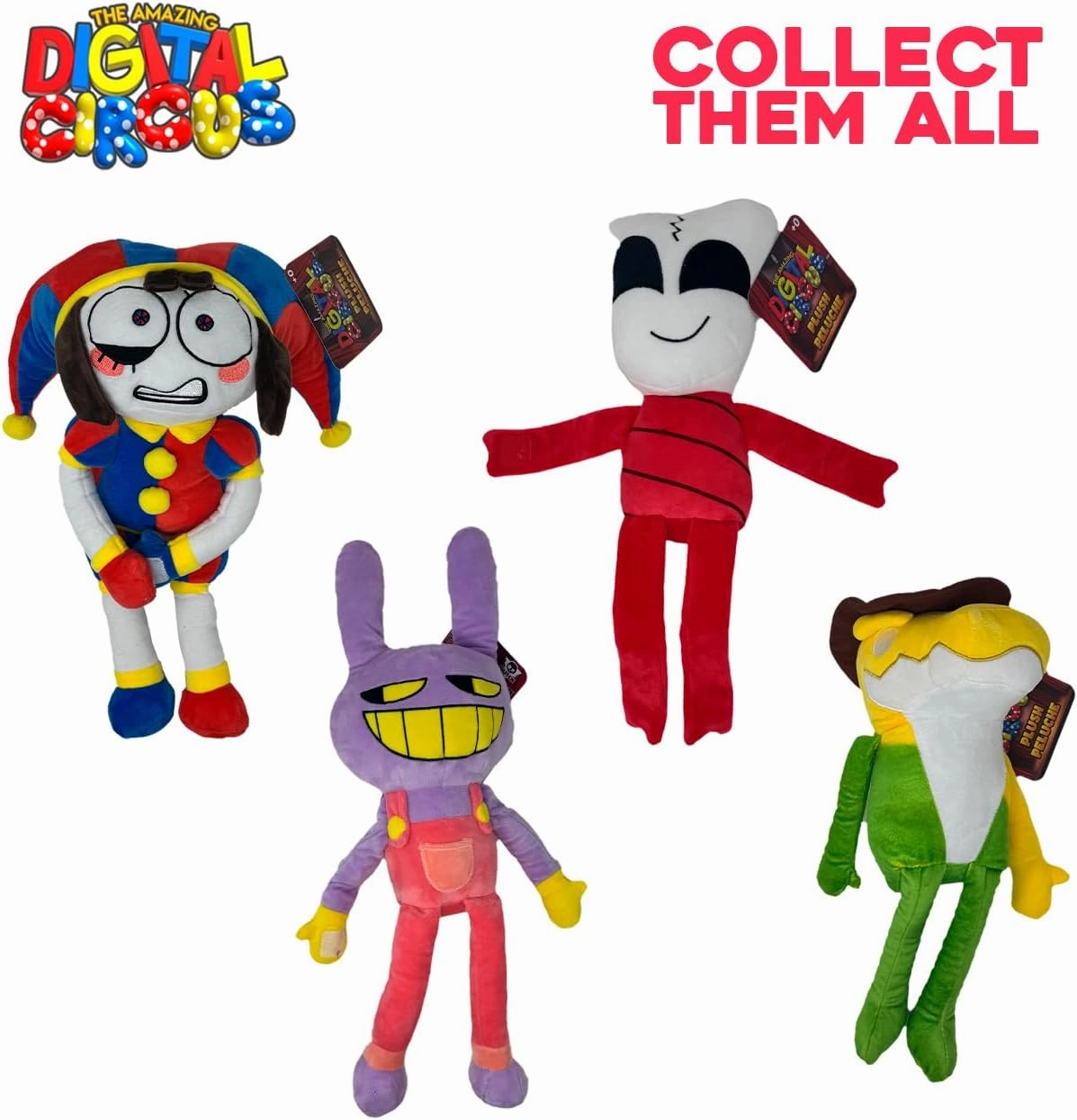Just Toys LLC The Amazing Digital Circus – 10″ Gangle Plush Toy, Officially Licensed, Ultra-Soft & Collectible Stuffed Animal (Pomni, Jax, Gangle, Gummigoo)