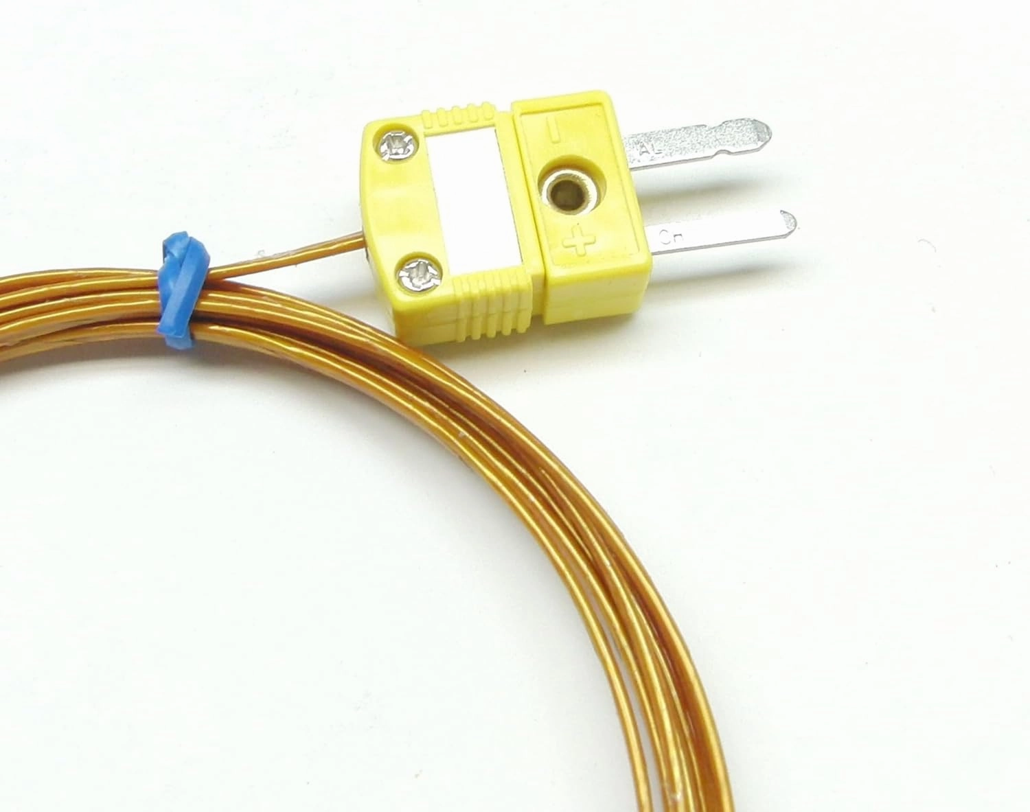 K-Type thermocouple Probe with high Temperature Kapton Plastic Insulation - 752 deg F (400 deg C) (6 ft)