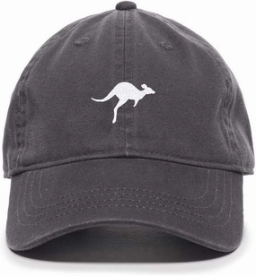 Kangaroo Baseball Cap Embroidered Cotton Adjustable Dad Hat
