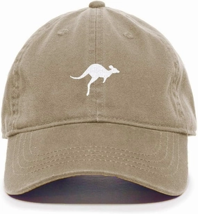 Kangaroo Baseball Cap Embroidered Cotton Adjustable Dad Hat