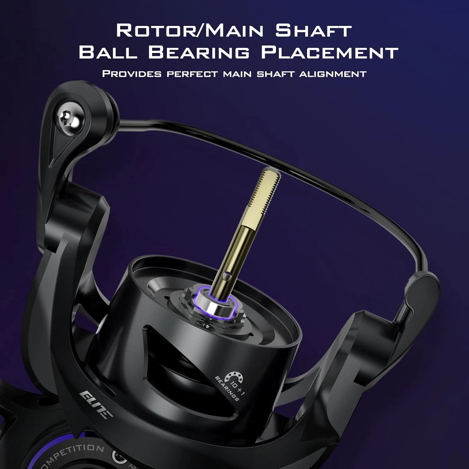 KastKing MegaJaws Elite Spinning Fishing Reel - 6.2:1/5.2:1 Gear Ratio Fishing Reel, 39.5Lbs Max Drag, Ultra Lightweight & Powerful, 10 1 Stainless BB for Saltwater/Freshwater, Aerodynamic Reel Rotor
