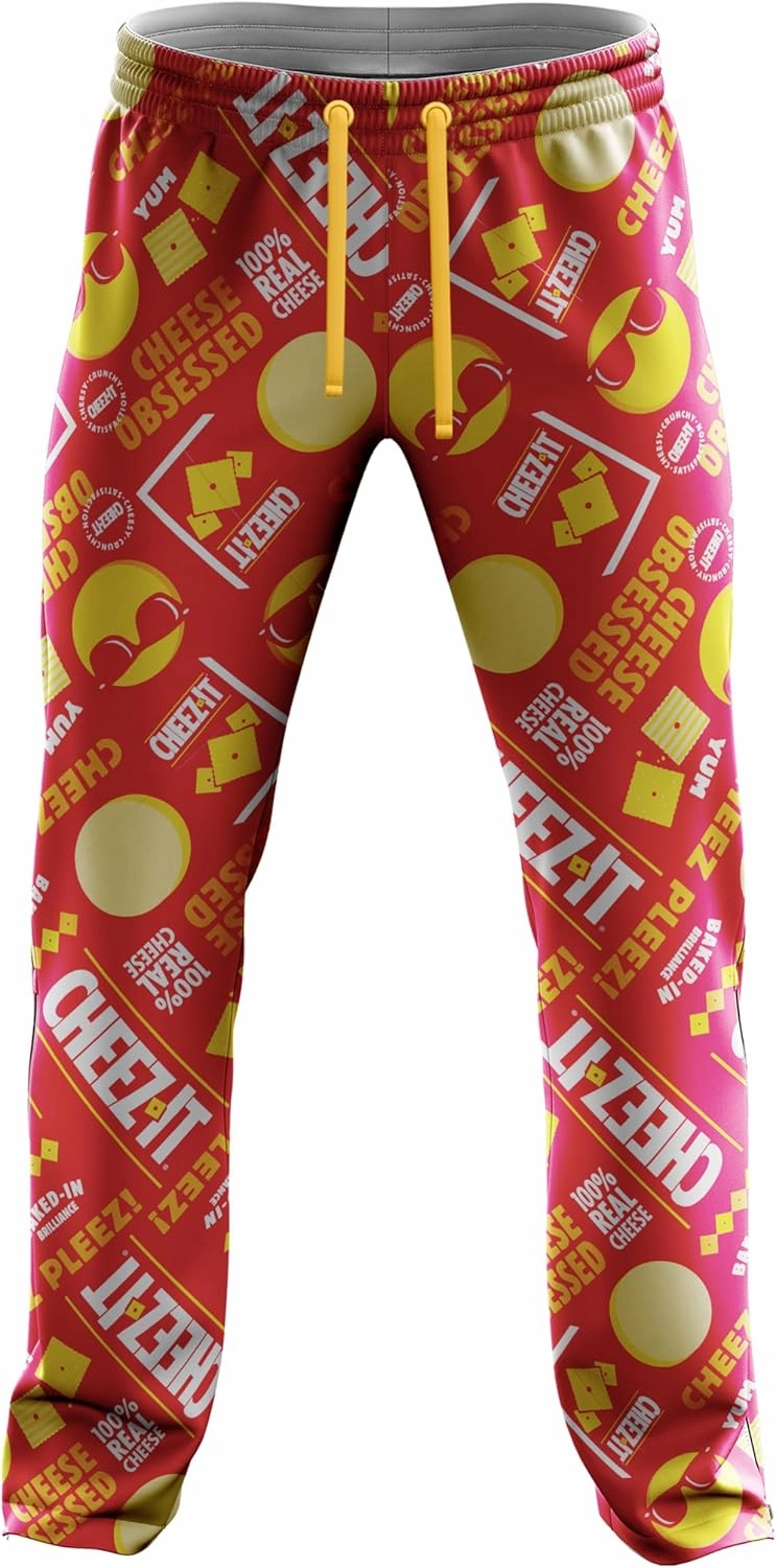 Kellogg's mens Cheez-it, Eggo & Frosted Flakes 2-pc Lounge Set With Tee & Lounge Pant in Gift Box, Multiple Designs in S-xl