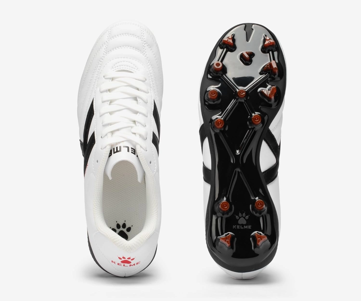 KELME Nebula Men's Soccer Cleats, Firm/Artificial Ground Shoes, for Outdoor Football Rugby Baseball