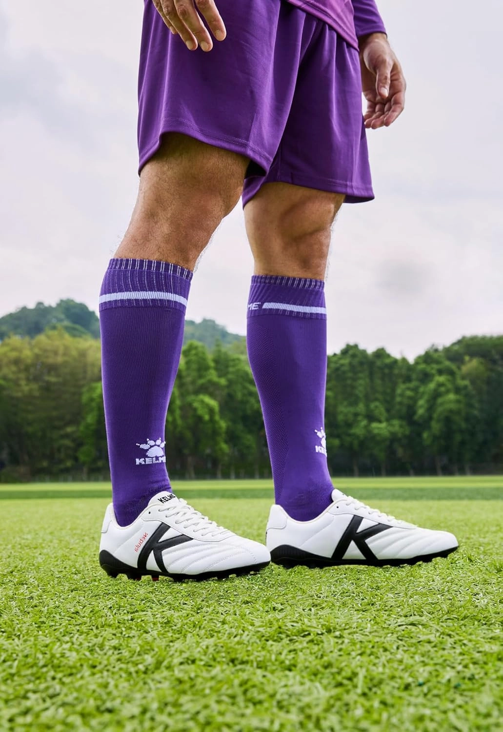 KELME Nebula Men's Soccer Cleats, Firm/Artificial Ground Shoes, for Outdoor Football Rugby Baseball