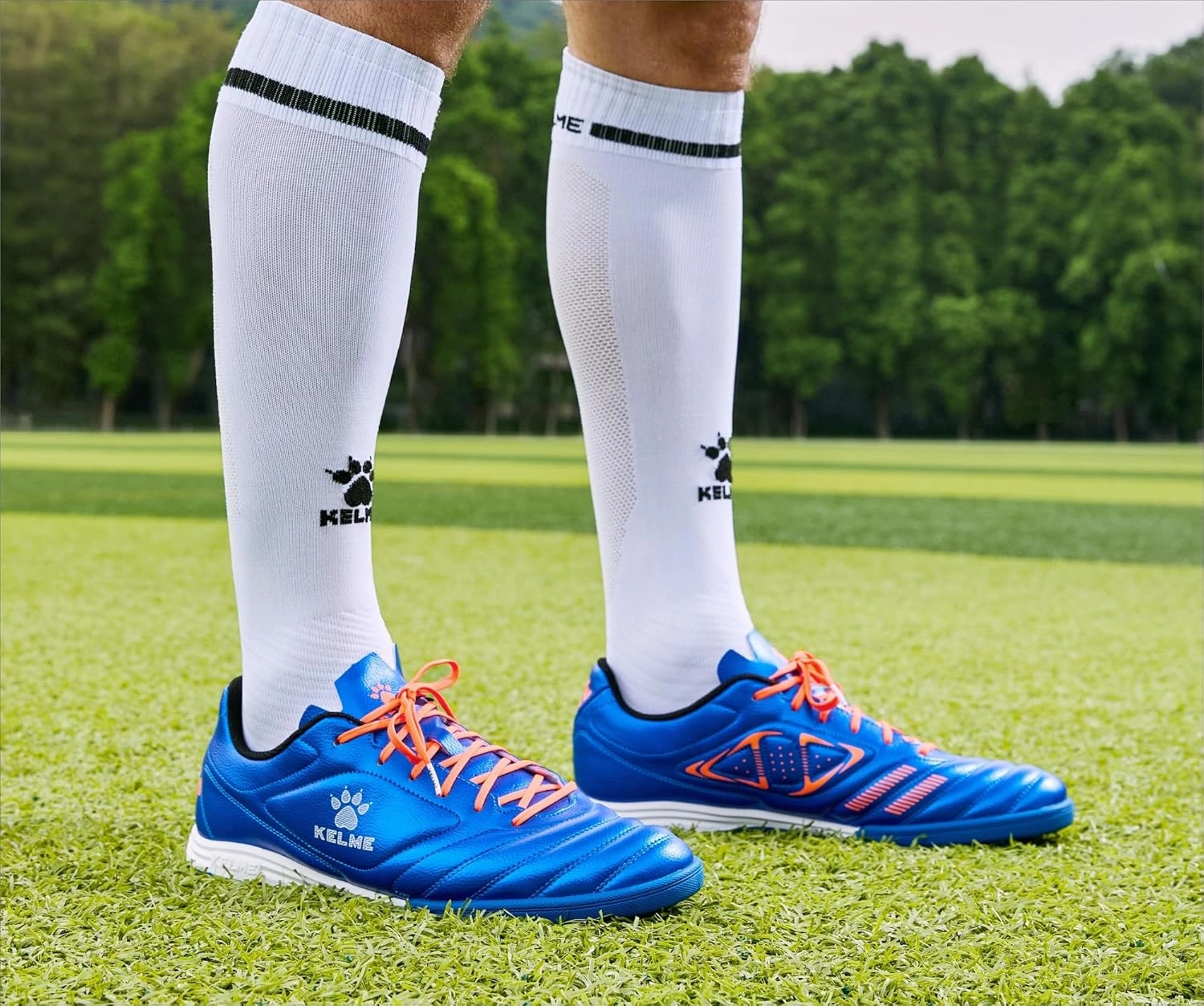 KELME Turf Soccer Shoes, Futsal Indoor Cleats for Men Women, Football Baseball