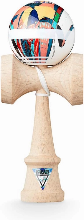Kendama Toy NOIA 4 - Original - High Wood Quality - Extra Strong - for Beginner and Pro - Gift Pack : Extra String   Stickers