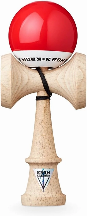 Kendama Toy POP LOL Red - High Wood Quality - Extra Strong - for Beginner and Pro - Gift Pack : Extra String   Stickers