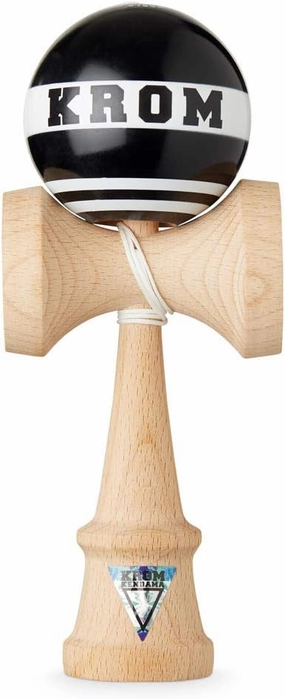 Kendama Toy STROGO Black - Original - High Wood Quality - Extra Strong - for Beginner and Pro - Gift Pack : Extra String   Stickers