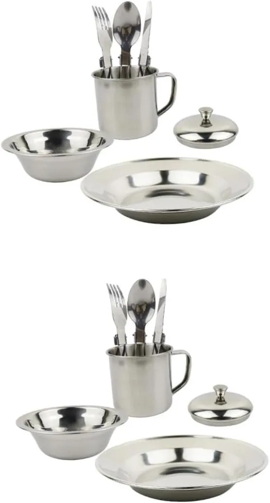 KESYOO Camping Tableware Combination Camping Accessories Camping Cookware Camping Pots Hiking Tableware Outdoor
