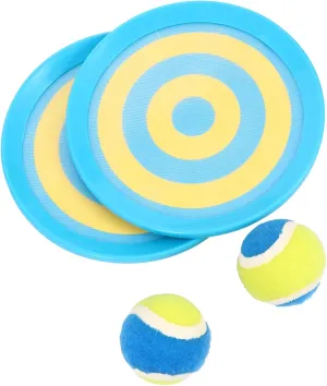 KICHOUSE Toss and Catch Game Ball and Paddles for Outdoor Beach Party Favor Enhances Hand Eye Coordination and Parent Interaction and Design