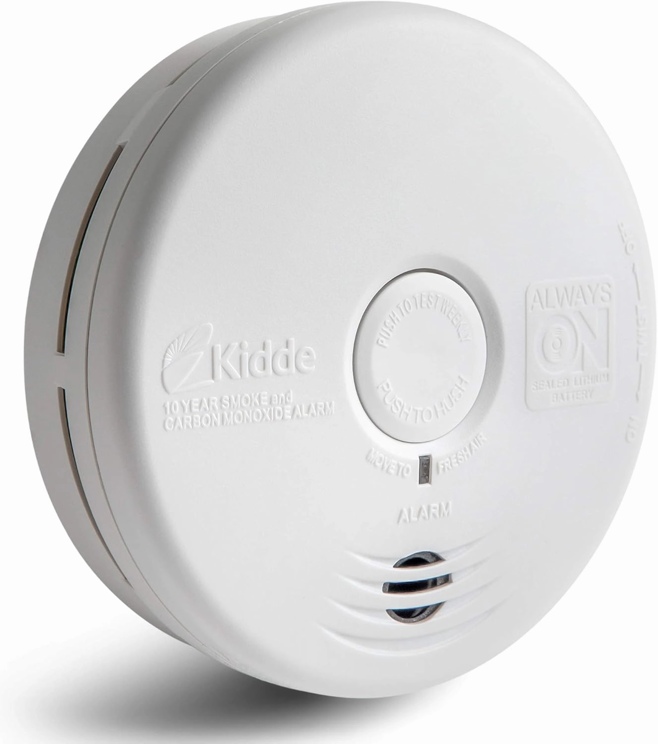 Kidde 21010170 10 Year Smoke and Carbon Monoxide Alarm Detector | Photoelectric | Kitchen | Model P3010K-CO