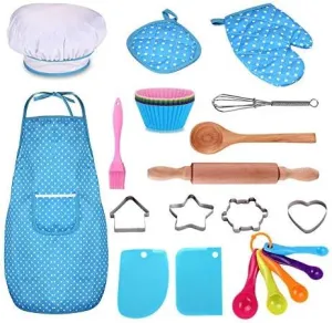 Kids Cooking and Toddler Knife Toys Set - 30Pcs Kids Knifes for Real Cooking and Baking Accessories , Toddlers Kitchen Tools Ages 3-10 Kids Birthday Gift (25 PCS)