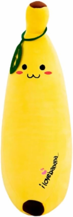 Kids Pillows Plush Banana，Cute Soft Comfortable Hugging Pillow Birthday Gifts for Kids.1 Piece Yellow (27.5inch)