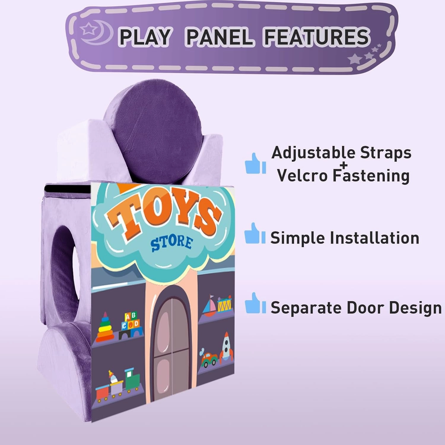 Kids Play Panel for Kids Modular Play Couch Sofa （Sofa not Included）