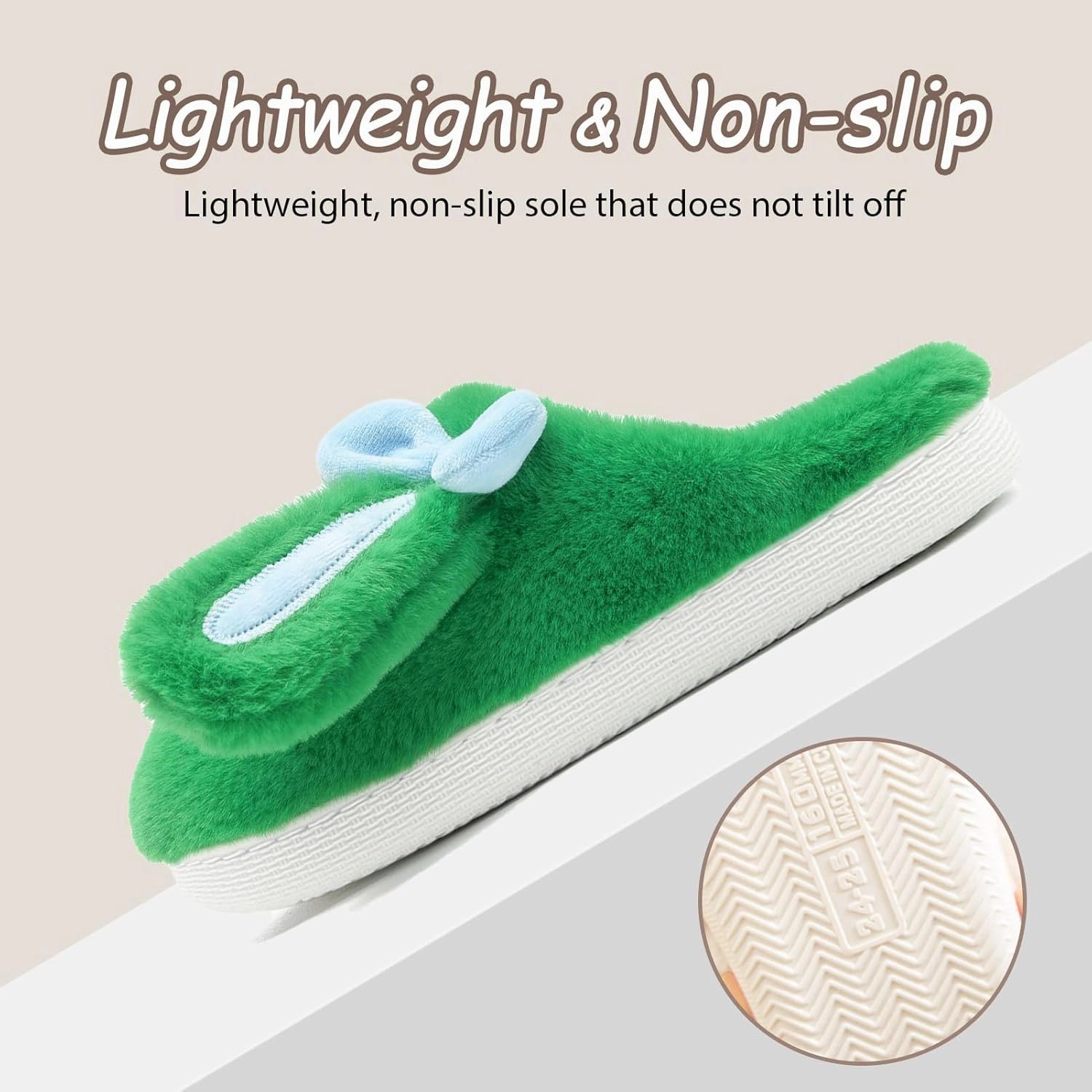 Kids Slippers Boys Girls Bunny Animal Slippers,Cute Bow Plush Funny Cartoon Rabbit Slippers,Comfy Fluffy Fuzzy Pillow Cloud Bedroom House Slippers Little/Big Kids