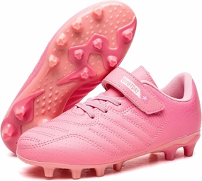 Kids Soccer Cleats Boys Girls Athletic Outdoor Firm Ground Youth Football Shoes(Little Kid/Big Kid)
