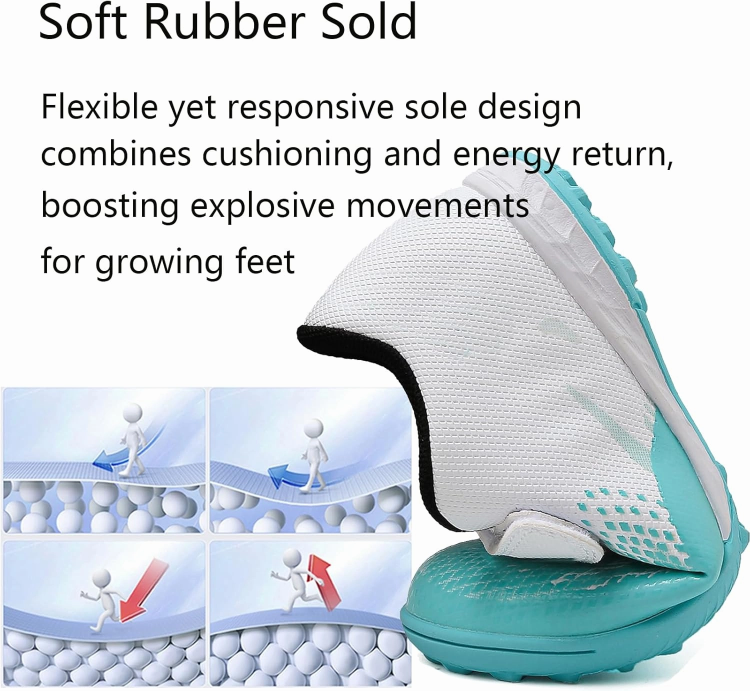 Kids Turf Soccer Shoes Boys Girls Youth Indoor Outdoor Soccer Cleats Football Shoes (Toddler/Little Kid/Big Kid)