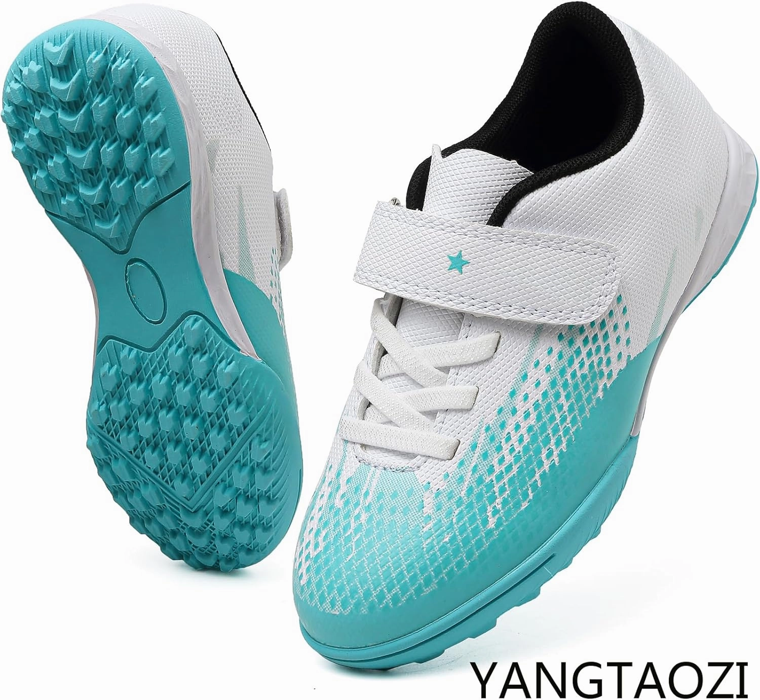 Kids Turf Soccer Shoes Boys Girls Youth Indoor Outdoor Soccer Cleats Football Shoes (Toddler/Little Kid/Big Kid)