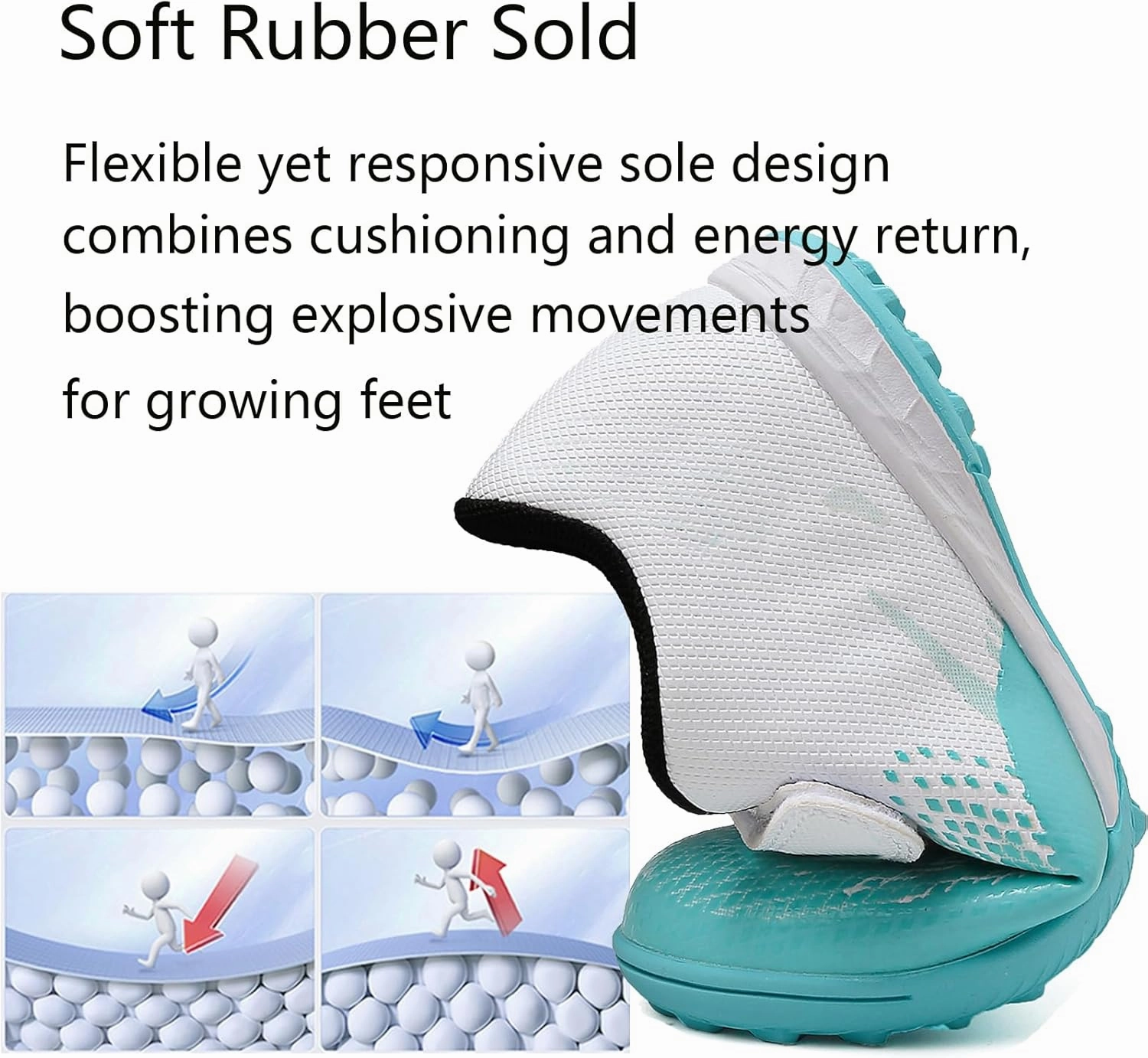 Kids Turf Soccer Shoes Boys Girls Youth Indoor Outdoor Soccer Cleats Football Shoes (Toddler/Little Kid/Big Kid)