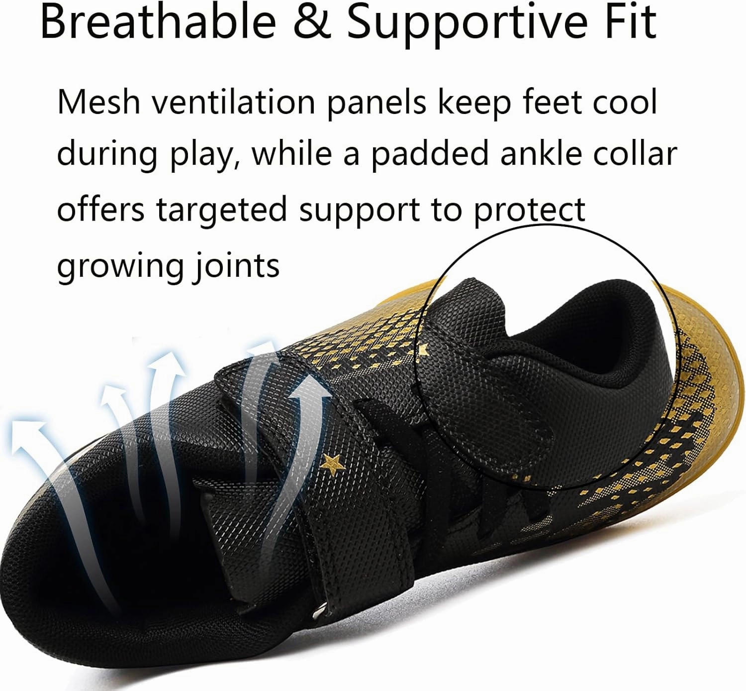 Kids Turf Soccer Shoes Boys Girls Youth Indoor Outdoor Soccer Cleats Football Shoes (Toddler/Little Kid/Big Kid)
