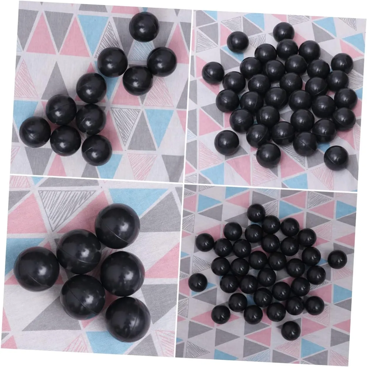 Kisangel Crush Plastic Balls for Ocean Balls Safe and Lightweight for Black