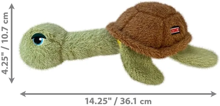KONG Scruffs Plush Assorted Dog Toy (Turtle)