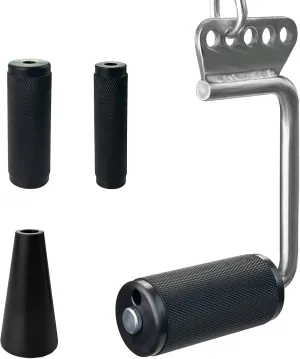KORIKAHM Arm Wrestling Handles, Fat Armwresting Training Equipment LAT Pulldown Attachments D Handle, V Bar Cable Machine Attachments, Gym Handles for Forearm, Wrist Strength Training Equipment