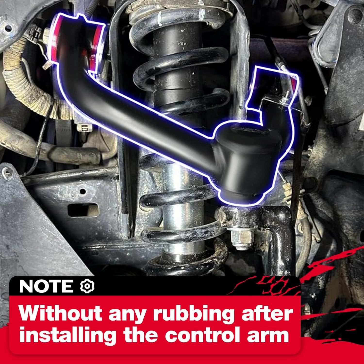 KSP 4Runner Upper Control Arm, 2-4in Adjustable Front Control Arm Compatible with Toyota FJ Cruiser Land Cruiser Prado J120 J150, Aftermarket Arm Replace Stock A-arm After 2-4" Lift on Lexus J120 J150