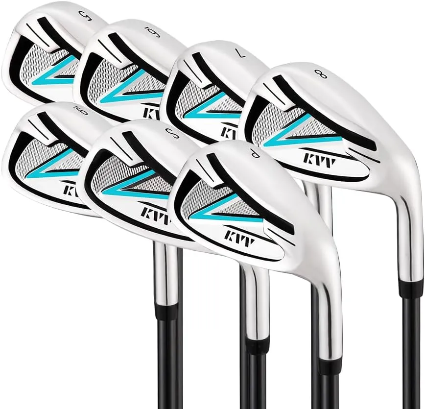 KVV Graphite Golf Irons for Slower Swingers, Beginners/High Handicap/Seniors/Ladies, Right Handed