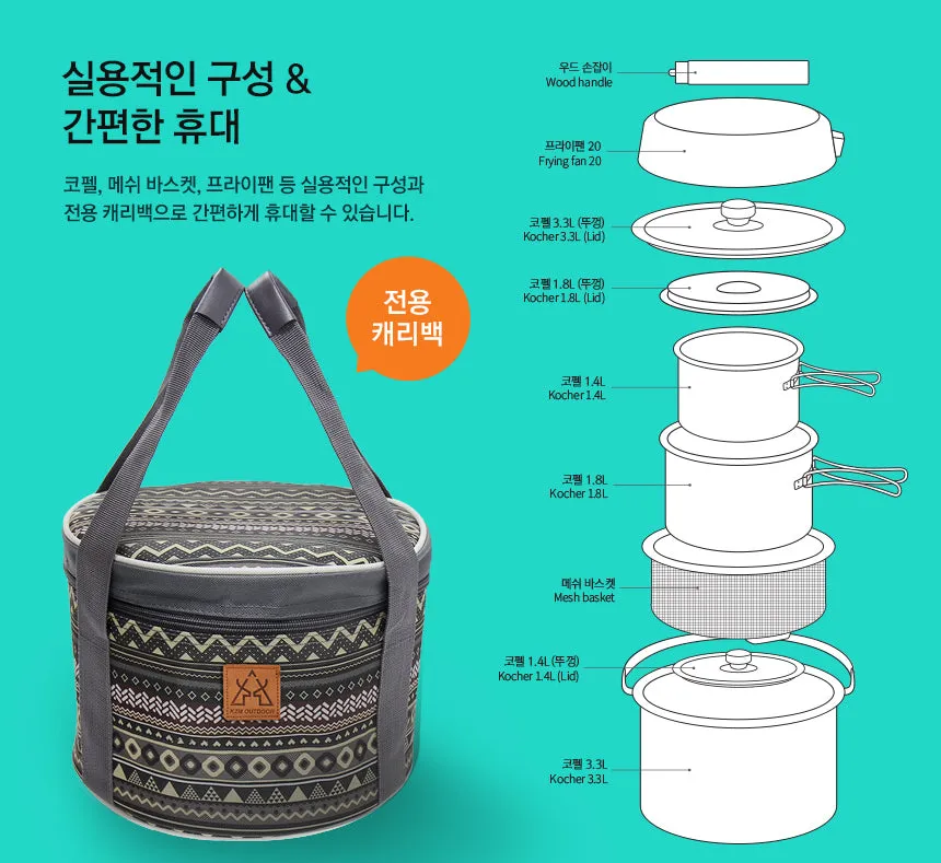 KZM Premium Kocher Set (L)